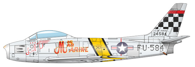 1+F-86F-30%2C+25th+FIS51st+FIW%3B+Suwon+Air+Base+%28K-13%29%2C+Korea+1953+%E2%80%9CMig+Mad+Marine%E2%80%9D%2C+flown+by+John+Glenn+%281%29